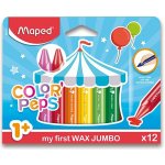 Maped Voskovky Color'Peps Wax Jumbo 12 barev trojhranné – Zboží Dáma