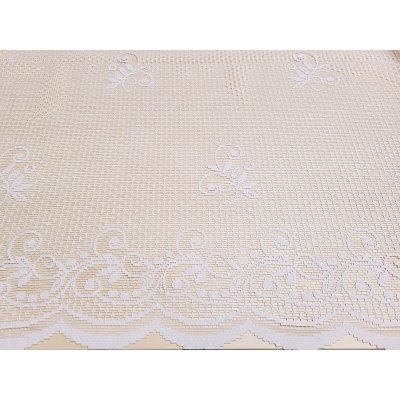 Žakárová záclona V 215 bílá 120 cm – Hledejceny.cz