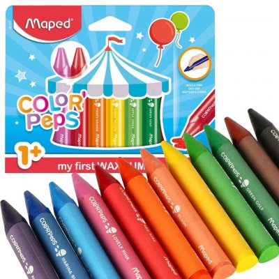 Maped Voskovky Color'Peps Wax Jumbo 12 barev – Zboží Mobilmania