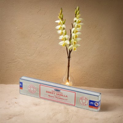 Satya Vonné tyčinky Nag Champa Sladká vanilka 15 g – Zboží Dáma