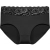 FINE WOMAN Dámské kalhotky s květinovou krajkou 9060 černá