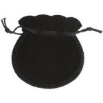 Šperky4U Semišový dárkový sáček černý, 9 x 12 cm KR1034-K – Zboží Mobilmania