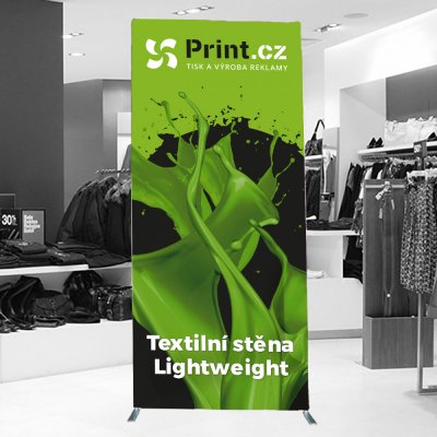 Print.cz Textilní stěna Lightweight s tiskem, rovná, 85x228cm – Zboží Živě