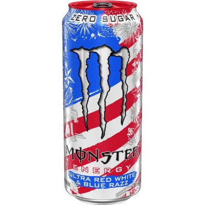 Monster Ultra Red White & Blue Razz 473 ml – Sleviste.cz