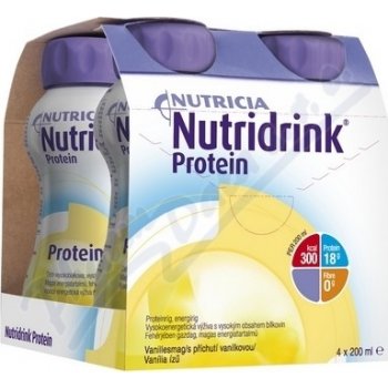 NUTRIDRINK PROTEIN S PŘÍCHUTÍ VANILKOVOU POR SOL 4X200ML