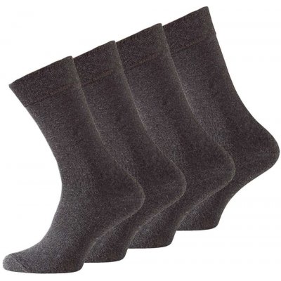 Vincent Creation ponožky bavlněné COMFORT 4 páry Antracit