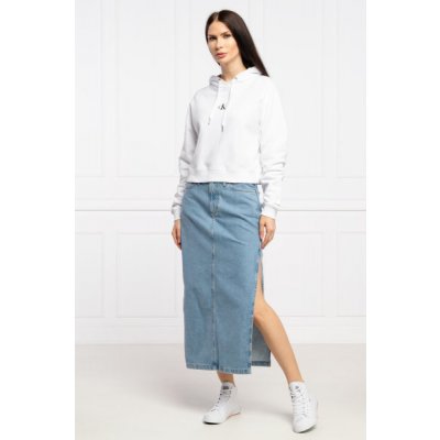 Calvin Klein dámská dlouhá džínová sukně s rozparkem MAXI SKIRT světle modrá – Zbozi.Blesk.cz