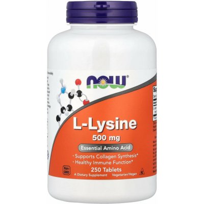 Now Foods Foods L-Lysine 500 250 tablet – Hledejceny.cz