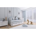 DP - Detske postele Bolek s výsuvným lůžkem a úložným prostorem Barva Bílá – Zboží Mobilmania