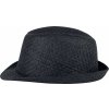 Klobouk K-UP Slaměný retro klobouk Retro černá