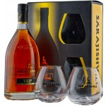 Sarajishvili VSOP 40% 0,7 l (dárkové balení 2 sklenice) – Zboží Dáma