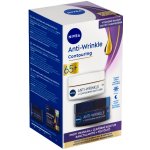 Nivea Anti-Wrinkle Contouring 65+ denní a noční krém pro zlepšení kontur 2 x 50 ml dárková sada – Sleviste.cz