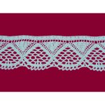 Bavlněná paličkovaná krajka 2033/55mm bílá/5m – Zboží Dáma