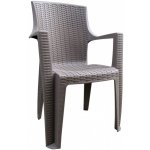 Mega Plast plastové křeslo AMELIA polyratan, champagne – Hledejceny.cz