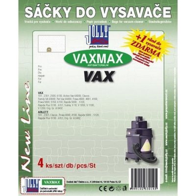 Jolly MAX VAX 1 (4ks) do vysav. VAX – Zbozi.Blesk.cz