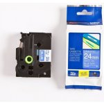 Brother TZe-555, modrá / bílá 24mm – Hledejceny.cz