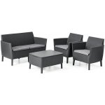 Allibert SALEMO 3 seater grafit 2071 – Zboží Mobilmania