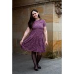 Jsem máma Volnočasové kojicí šaty s kapsami Kvítky na fialové – Hledejceny.cz