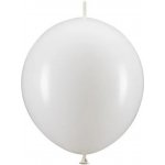 PartyDeco BALÓNKY latexové metalické bílé 12 cm – Sleviste.cz