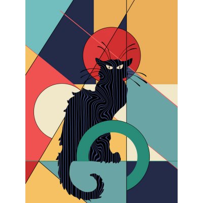Plakát, Obraz - Le Chat Noir, 30 × 40 cm – Hledejceny.cz
