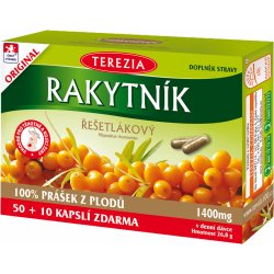 Terezia Company Rakytník řešetlákový 100% prášek z plodů 60 kapslí