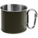 MIL TEC Hrnek nerezový s karabinou ZELENÝ 500 ml – Zboží Dáma