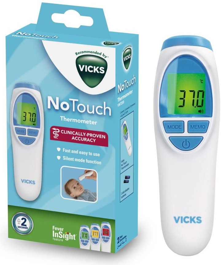 Vicks VNT200 Bezdotykový teploměr s technologií Fever InSight od 675 Kč -  Heureka.cz