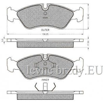 Cifam 822-208-0 Brzdové destičky přední Opel Astra I (F)