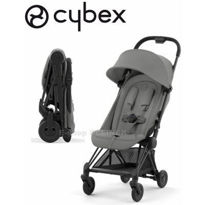 Cybex Coya Matt Black Mirage Grey 2023 – Zboží Mobilmania