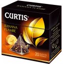 Curtis černý čaj Banana Flambe pyramidové sáčky 20 x 1,8 g