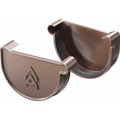Gutta Aqua Plastové čelo žlabu 150 mm hnědá pravé 150 mm – Hledejceny.cz