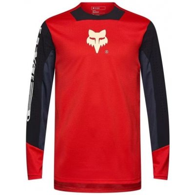 Fox Yth Defend Ls Elevated Fluorescent Red – Zboží Dáma