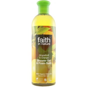 Faith in Nature 2v1 BIO Grapefruit a Pomeranč sprch. gel a pěna do koupele 250 ml