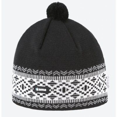 Kama pletená merino čepice AW74 černá – Zboží Mobilmania