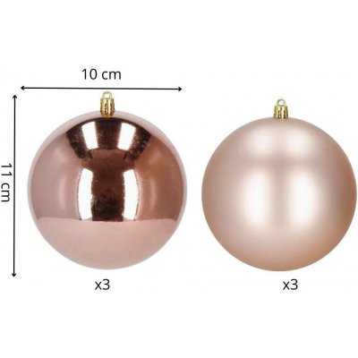 Springos CA1193 VÁNOČNÍ KOULE 10 CM 6 KS. – Hledejceny.cz