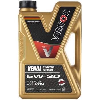 VENOL Synthesis Premium 5W-30 A3/B4 4 l od 496 Kč - Heureka.cz