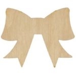 Dřevia Dřevěná dekorace mašle 5x4cm – Hledejceny.cz