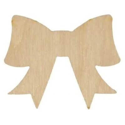 Dřevia Dřevěná dekorace mašle 5x4cm – Hledejceny.cz