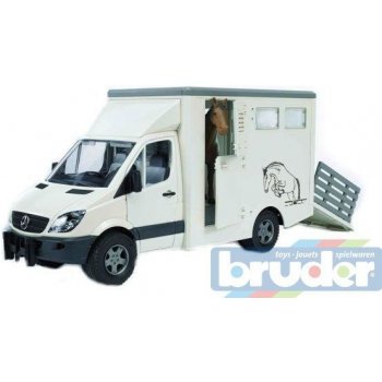 Bruder 2533 MB Sprinter přeprava zvířat s koněm