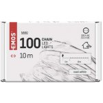 Emos D3C01 LED řetěz nano stříbrný studená bílá 10m – Hledejceny.cz
