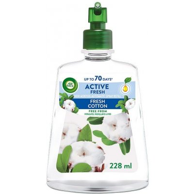 Air Wick Active Fresh náplň do difuzéru na vodní bázi svěží bavlna 228 ml – Zboží Mobilmania