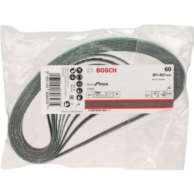 Brusný pás Bosch Best for Inox Y580 - 19 x 457 mm, hr. 60, 10ks (2608608Y60) – Zbozi.Blesk.cz