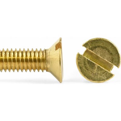 Šroub zap. hl. drážka mosaz, DIN 963 - M8x25 – Sleviste.cz