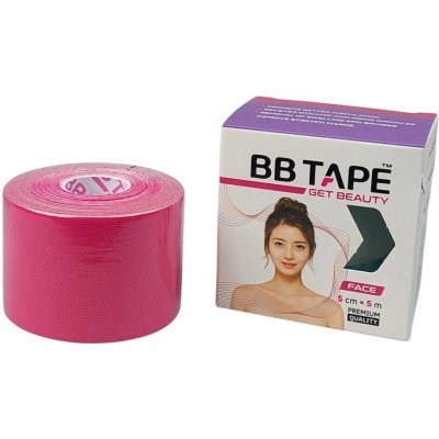 BB Tape Face tejp na obličej růžová 5 m x 5 cm – Zboží Dáma