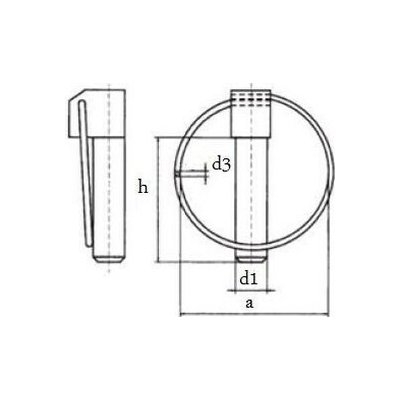 zákolník 4.5x42+kroužek DIN 11023 (kolík pojistný) – Hledejceny.cz