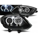 PŘEDNÍ SVĚTLOMETY BMW Z4, 2002-2008, ANGEL EYES, ČERNÉ BLACK, S MOTORKY
