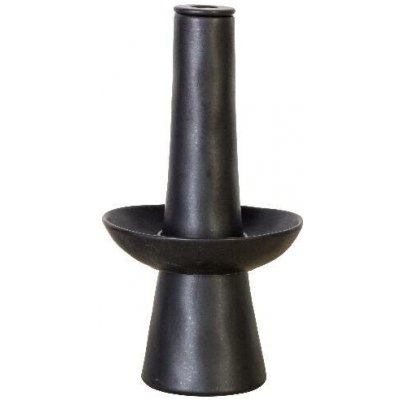 Váza s odkladačem 32cm|0,9L, LE JARDIN, černá|Sable noir|Costa Nova – Hledejceny.cz