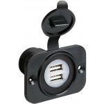 Zásuvka USB duální 12/24V, 2 x 2100 mA vodotěsná – Sleviste.cz