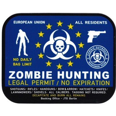EA Samolepka ZOMBIE HUNTING – Sleviste.cz
