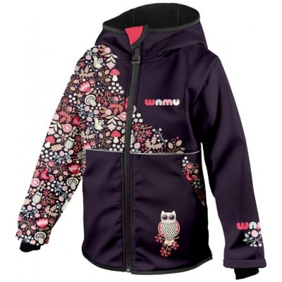 Wamu dětská softshellová bunda Sova fialová – Hledejceny.cz